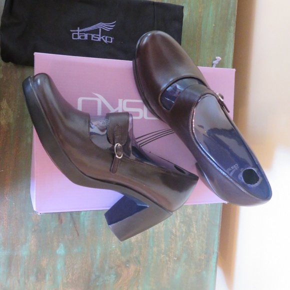 Dansko Left Bank Collection Women’s Tara Leather Napa Brown Platform Shoe 39 - Picture 5 of 9